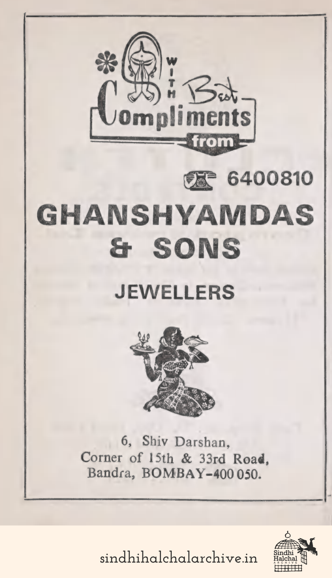 Image of AD GHANSHYAMDAS
& SONS
JEWELLERS